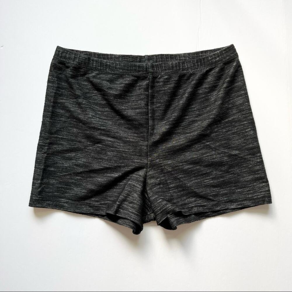 Urban Outfitters High Rise Shorts‎ Gray Size M Marled Knit Cotton Spandex